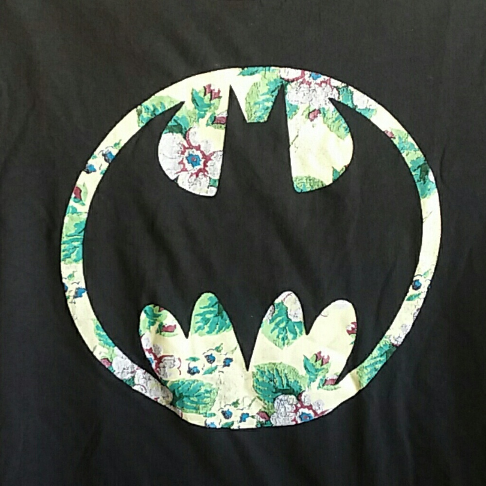 Floral Batman T shirt - Picture 2 of 4